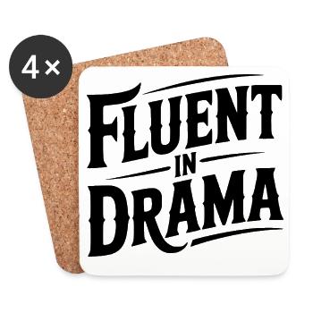 Maîtrise du théâtre - Dessous de verre (lot de 4) - blanc - Devant