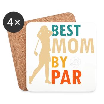 I Work to Support My Golf Addiction Funny Humor - Untersetzer (4er-Set) - Weiß - Vorne
