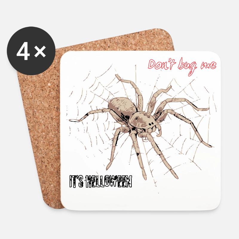 Don't bug me – it's Helloween - Coasters (set of 4) - white