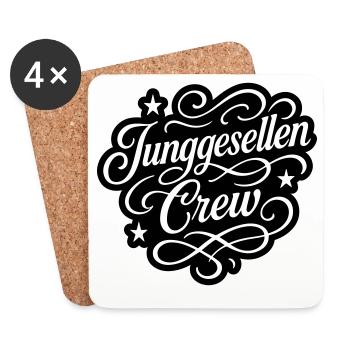 Équipage Bachelor - Dessous de verre (lot de 4) - blanc - Devant