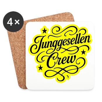 Bachelor Crew - Coasters (set of 4) - white - Front
