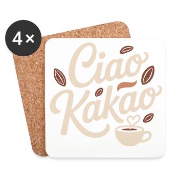 Ciao Cocoa Hot Chocolate Hot Chocolate Goodbye - Coasters (set of 4) - white - Front