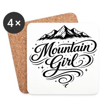 Monts des Filles des Montagnes - Dessous de verre (lot de 4) - blanc - Devant