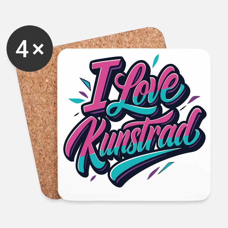 Kunstrad, Kunstradfahren, Hallenradsport - Untersetzer (4er-Set) - Weiß