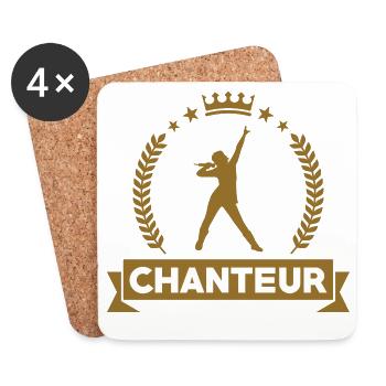 Singer – music, stage, passion, voice, performance - Coasters (set of 4) - white - Front
