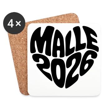 Malle 2026 - Coasters (set of 4) - white - Front