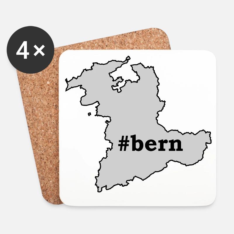 BE Bern - Untersetzer (4er-Set) - Weiß
