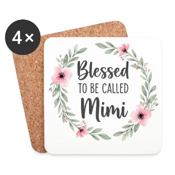 Happy To Be Grandma Grandma Gift - Coasters (set of 4) - white - Front