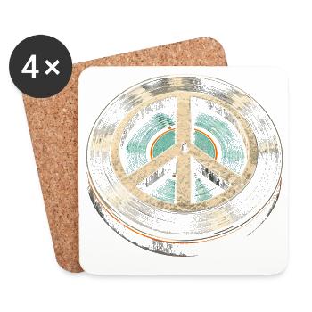 Disques vinyles de collection Vinyl Vinyl Collections - Dessous de verre (lot de 4) - blanc - Devant