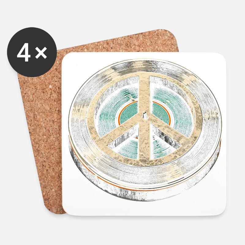 Vinylsamlarskivor Samlarvinylskivor - Underlägg (4-pack) - vit