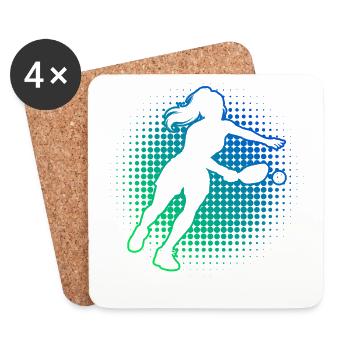 Pickleball Coach Design für pickleball player Fans - Untersetzer (4er-Set) - Weiß - Vorne