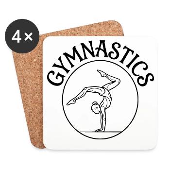 gymnastics - Coasters (set of 4) - white - Front