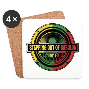 Stepping Out Of Babylon London - Untersetzer (4er-Set) - Weiß - Vorne