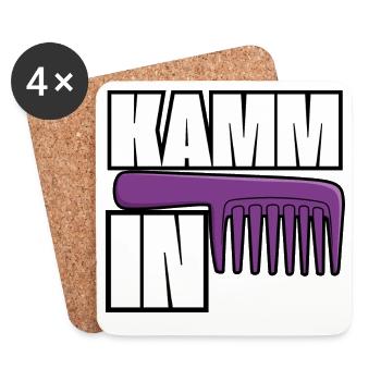 Comb In Hairstyle Styles - Coasters (set of 4) - white - Front
