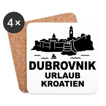 dubrovnik urlaub kroatien - Untersetzer (4er-Set) - Weiß - Vorne