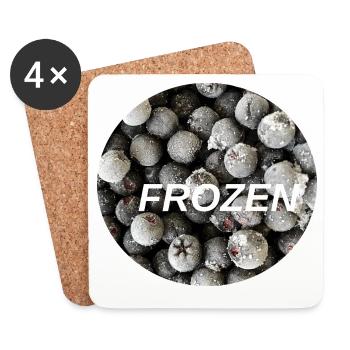 Frozen berry Superfood Circle - Coasters (set of 4) - white - Front
