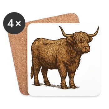 Highlander - Coasters (set of 4) - white - Front