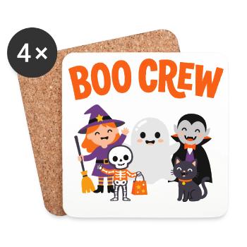 Boo Crew Halloween-Freunde - Untersetzer (4er-Set) - Weiß - Vorne
