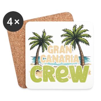 Gran Canaria Crew - Untersetzer (4er-Set) - Weiß - Vorne