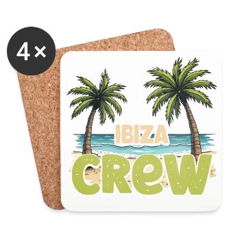 Équipage Ibiza - Dessous de verre (lot de 4) - blanc - Devant