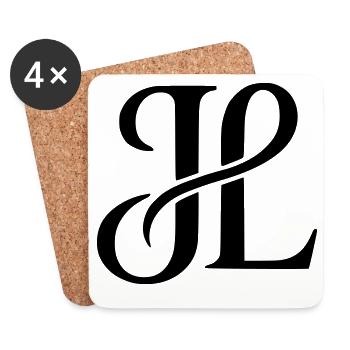 JL Signature Monogram Sweater - Untersetzer (4er-Set) - Weiß - Vorne