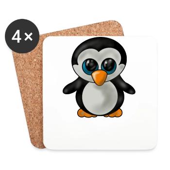 Pinguin baby - Untersetzer (4er-Set) - Weiß - Vorne
