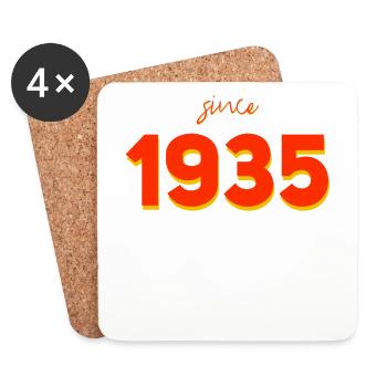since 1935 - Coasters (set of 4) - white - Front