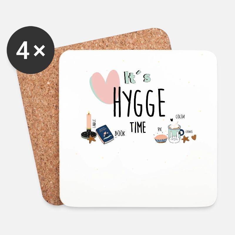 Hygge - Untersetzer (4er-Set) - Weiß