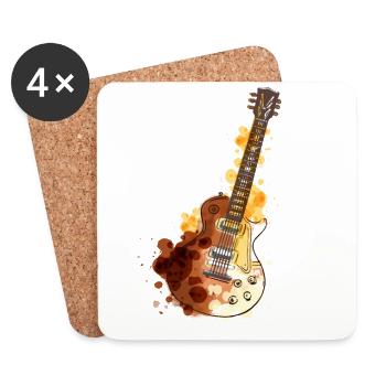 Bassiste bassiste - Dessous de verre (lot de 4) - blanc - Devant