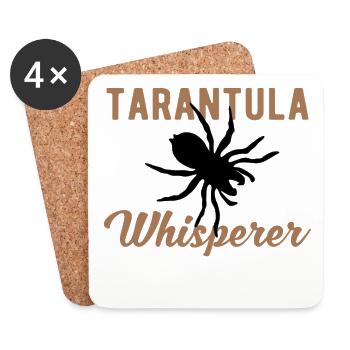 TARANTULA SPIDER: Tarantula Whisperer - Untersetzer (4er-Set) - Weiß - Vorne