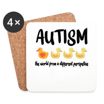 Autism awareness: different perspective - Untersetzer (4er-Set) - Weiß - Vorne