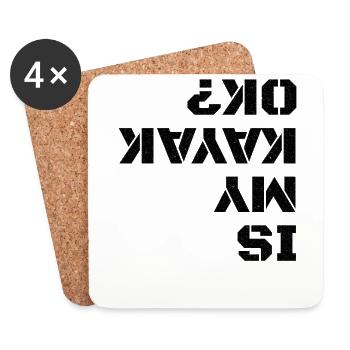 KAYAK: Is my Kayak ok? - Coasters (set of 4) - white - Front