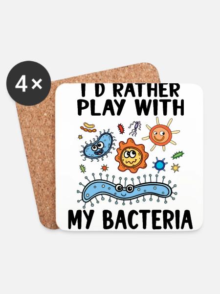 Microbiologist Microbiology Lab Staph Gift Idea - Untersetzer (4er-Set) - Weiß
