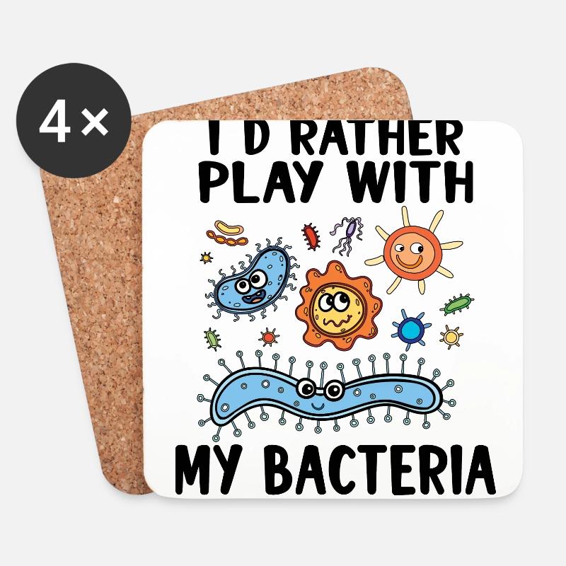 Microbiologist Microbiology Lab Staph Gift Idea - Untersetzer (4er-Set) - Weiß