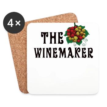 Wine making Wine Maker Wine Lover Wine Fan - Coasters (set of 4) - white - Front