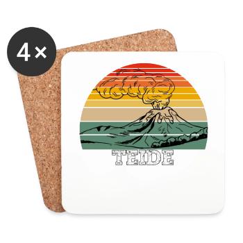 Teide - Untersetzer (4er-Set) - Weiß - Vorne