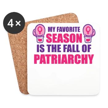 Feminism Empowerment Pro-choice Pro Abortion - Coasters (set of 4) - white - Front