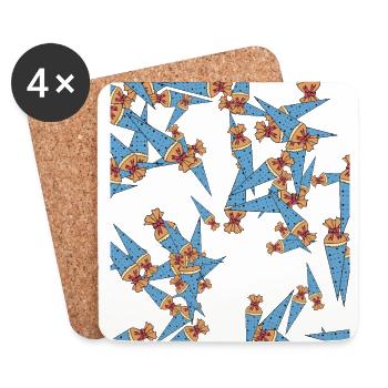 School bag - Coasters (set of 4) - white - Front