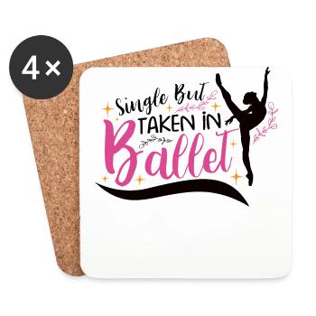 Ballet Ballerina Dance Dancer Dancing Ballet Gift - Untersetzer (4er-Set) - Weiß - Vorne