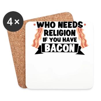 Atheist Atheism Anti-religion Securalism God - Coasters (set of 4) - white - Front