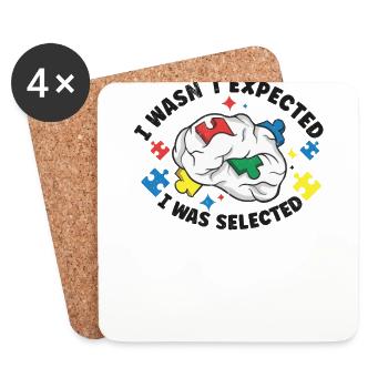Autism Awareness Autism Disease Autistic Gift - Untersetzer (4er-Set) - Weiß - Vorne
