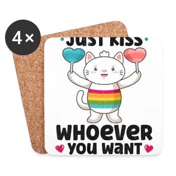 Lgbtq Transgender Gay Lesbian Feminismus Feminist - Untersetzer (4er-Set) - Weiß - Vorne