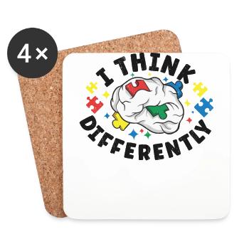 Autism Awareness Autism Disease Autistic Gift - Untersetzer (4er-Set) - Weiß - Vorne