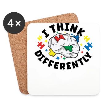 Autism Awareness Autism Disease Autistic Gift - Untersetzer (4er-Set) - Weiß - Vorne