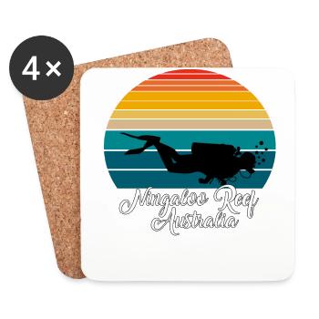 Ningaloo Reef Australia Diving - Untersetzer (4er-Set) - Weiß - Vorne