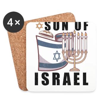 Israelite Jew Israelite Heritage Jewish Israel Jew - Coasters (set of 4) - white - Front