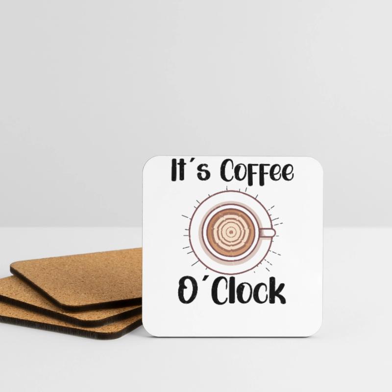 Coffee Lover Caffeine Molecule Java Latte Espresso Untersetzer (4er-Set)