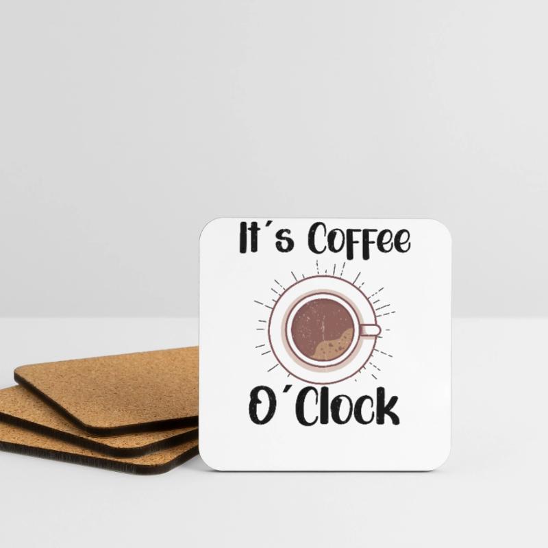 Coffee Lover Caffeine Molecule Java Latte Espresso Untersetzer (4er-Set)