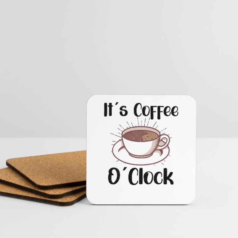 Coffee Lover Caffeine Molecule Java Latte Espresso Untersetzer (4er-Set)