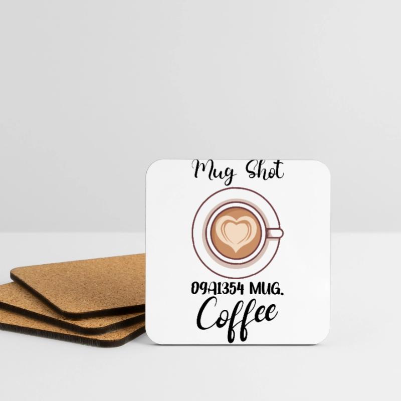 Coffee Lover Caffeine Molecule Java Latte Espresso Coasters (set of 4)